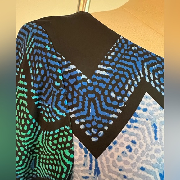 Laura Jeffries Chevron Print A-Line Stretch Dress - Picture 5 of 7